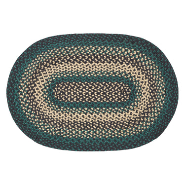 Pine Grove Jute Braided Rug Oval with Rug Pad 20
